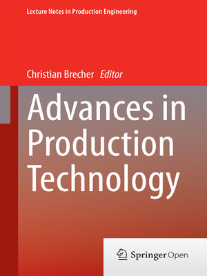 cover image of Advances in Production Technology